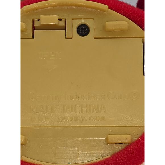 Gemmy 7" Christmas Mouse Reindeer Hamster Elf Plush Candycane Bells *Not Working - Picture 8 of 9